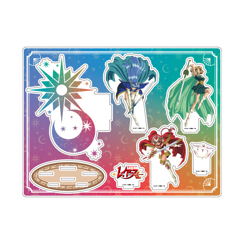 Magic Knight Rayearth - Acrylic Diorama 01 Hikaru & Umi & Fuu & Mokona