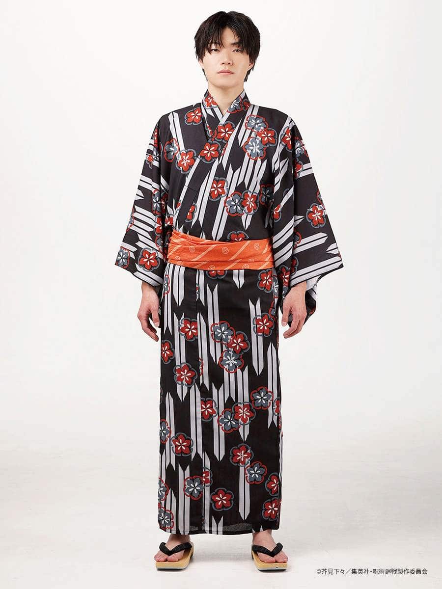 Jujutsu Kaisen Hidden Inventory / Prematured Death Furifu Men's Yukata + Heko Obi Set - Yuji Itadori