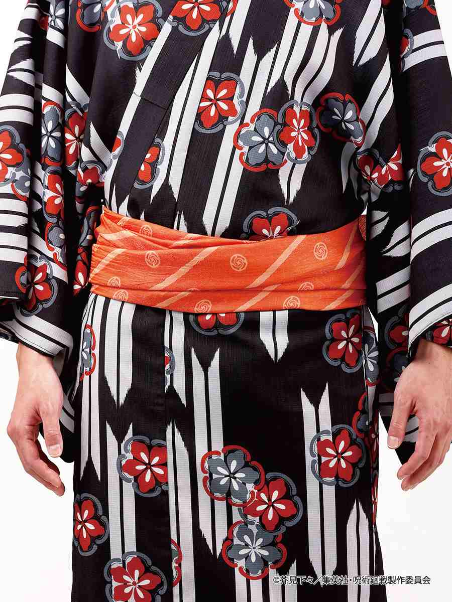Jujutsu Kaisen Hidden Inventory / Prematured Death Furifu Men's Yukata + Heko Obi Set - Yuji Itadori