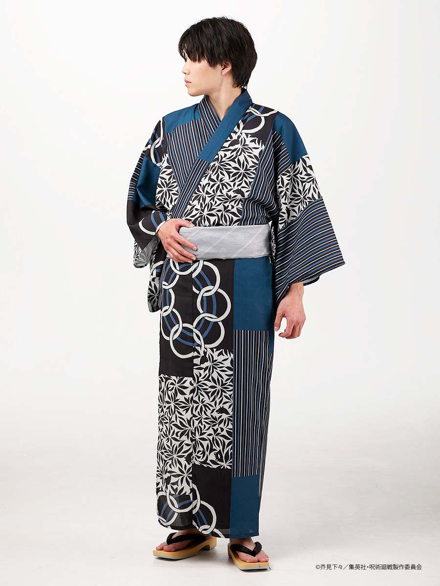 Jujutsu Kaisen Hidden Inventory / Prematured Death Furifu Men's Yukata + Heko Obi Set - Megumi Fushiguro