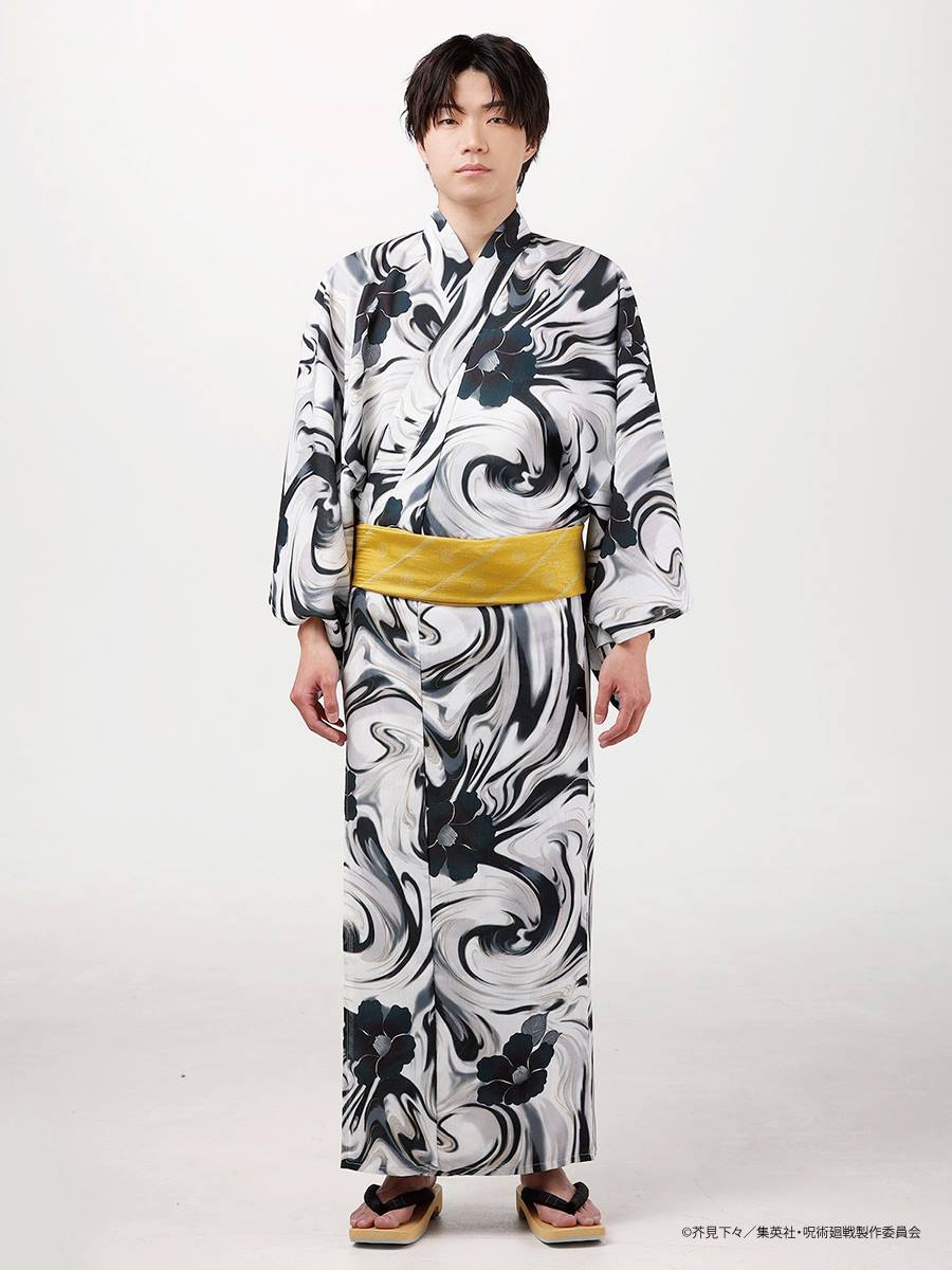Jujutsu Kaisen Hidden Inventory / Prematured Death Furifu Men's Yukata + Heko Obi Set - Geto Suguru