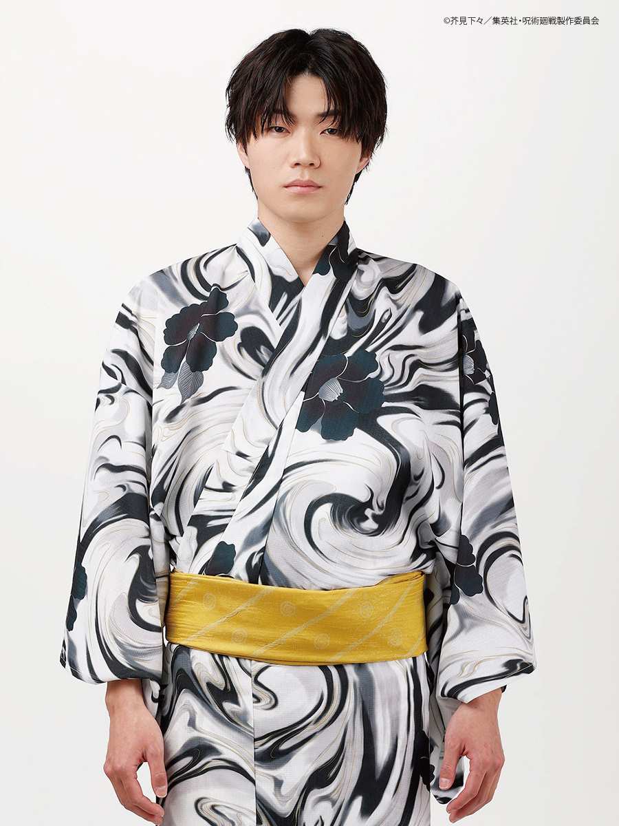 Jujutsu Kaisen Hidden Inventory / Prematured Death Furifu Men's Yukata + Heko Obi Set - Geto Suguru