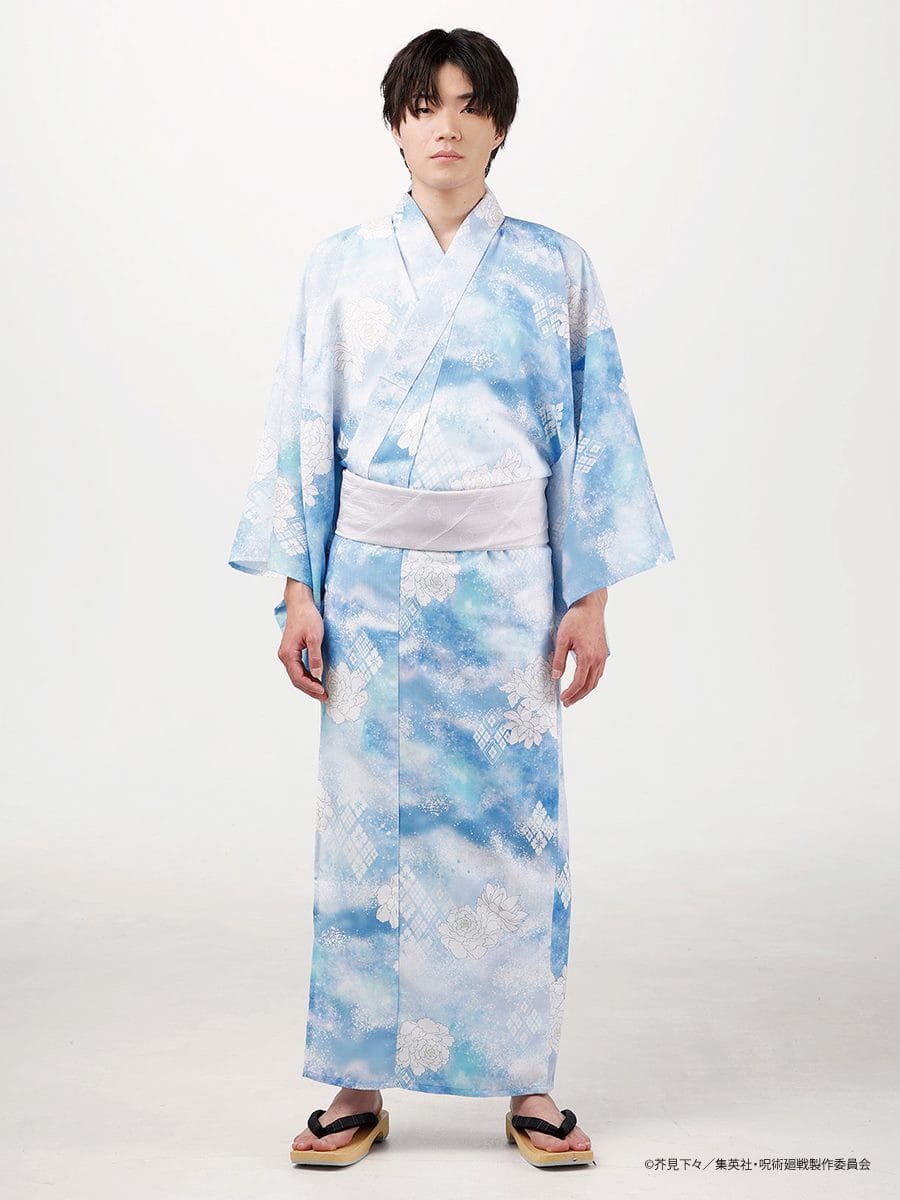 Jujutsu Kaisen Hidden Inventory / Prematured Death Furifu Men's Yukata + Heko Obi Set - Gojo Satoru
