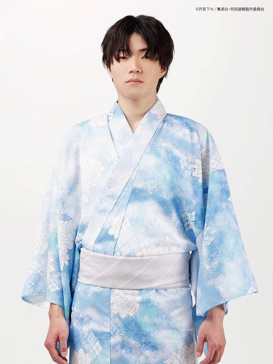 Jujutsu Kaisen Hidden Inventory / Prematured Death Furifu Men's Yukata + Heko Obi Set - Gojo Satoru