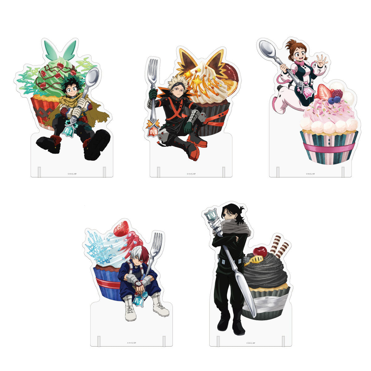 My Hero Academia 2nd Yuei High School Open School Collection - Big Acrylic Cupcake Stands (5 Types)