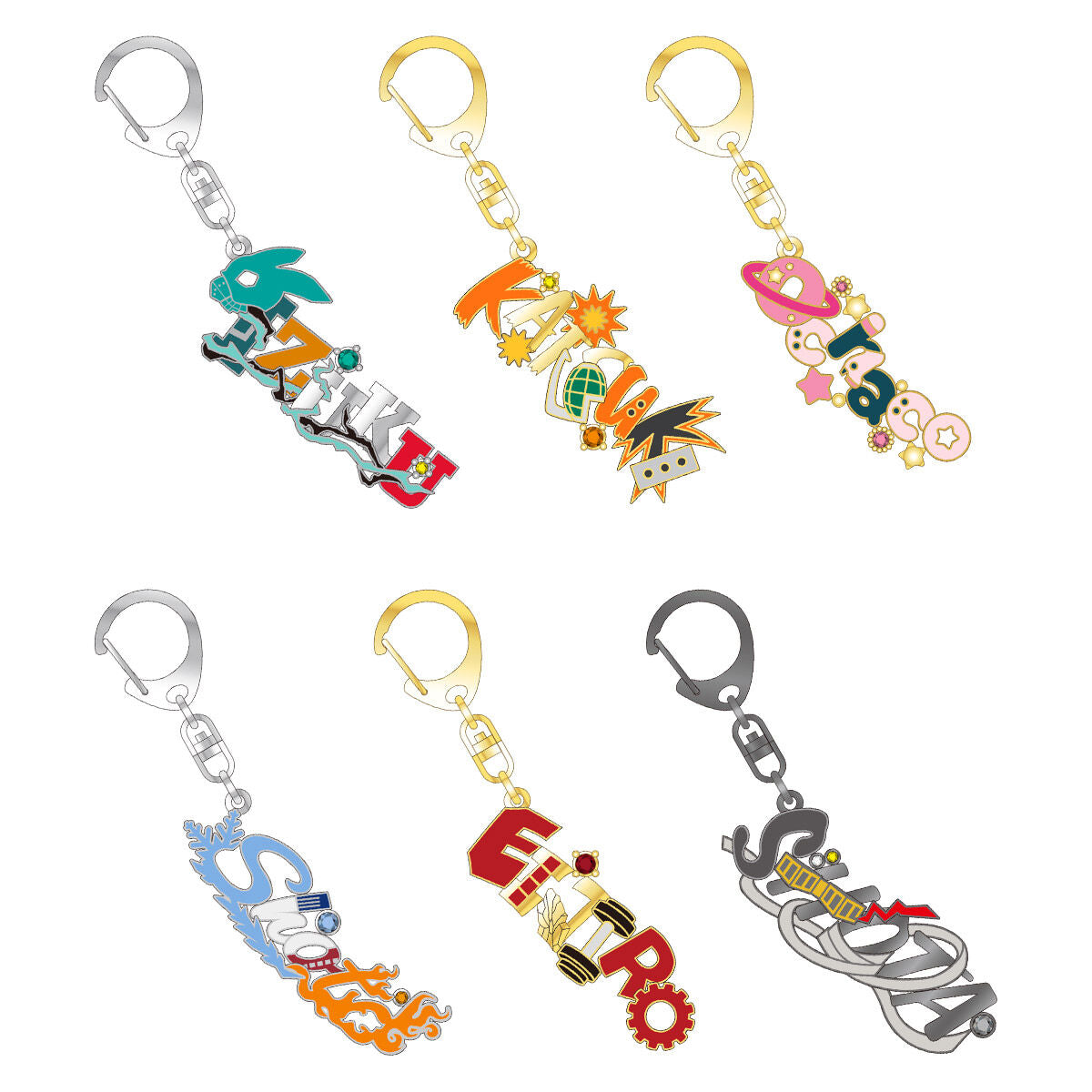 My Hero Academia 2nd Yuei High School Open School Collection - Name Keychains (6 Types)