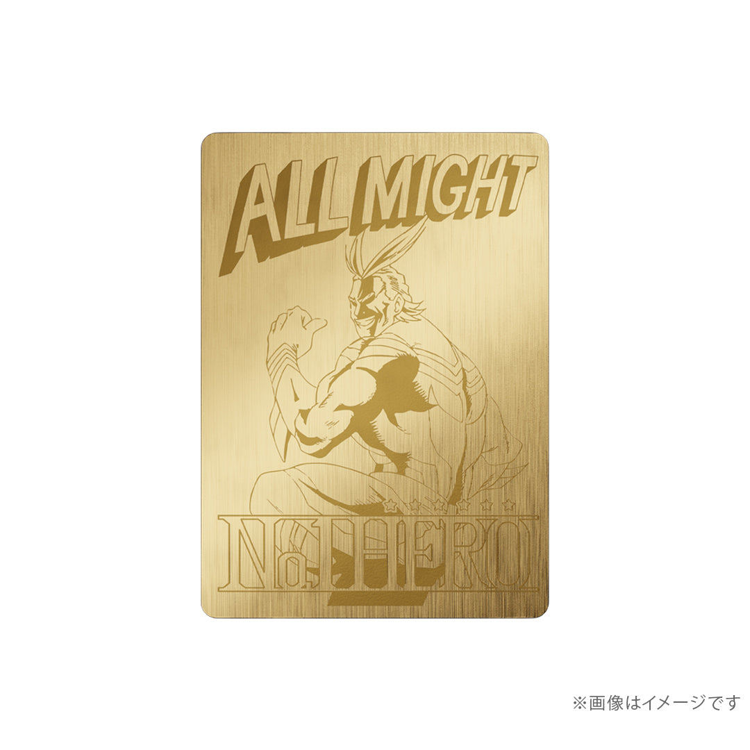 My Hero Academia - All Might Card Silver Yellow Gold Coating