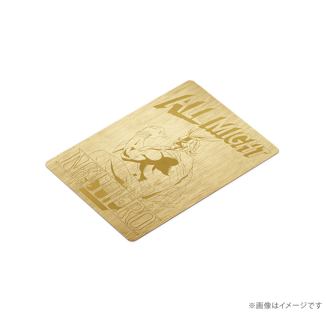 My Hero Academia - All Might Card Silver Yellow Gold Coating