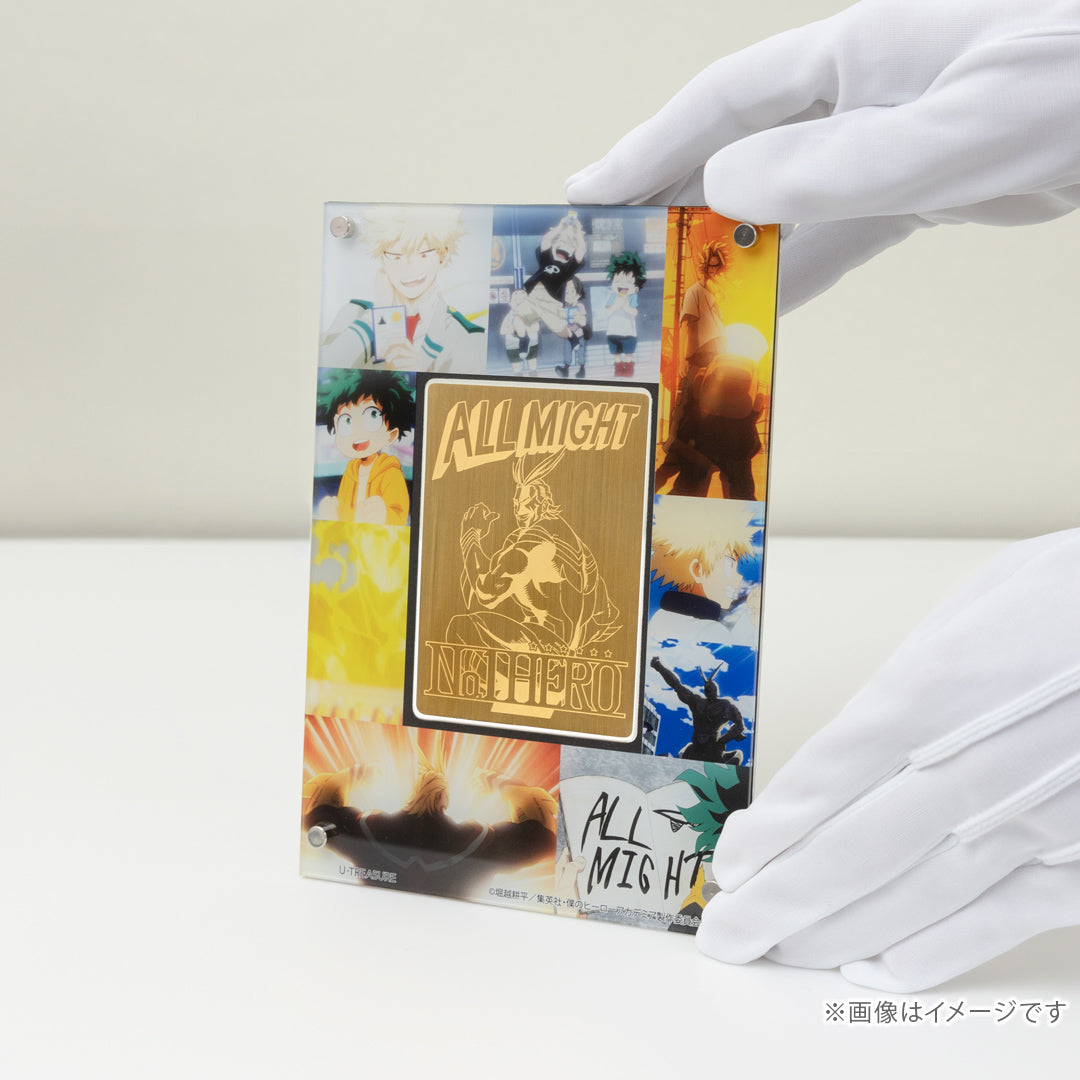 My Hero Academia - All Might Card Silver Yellow Gold Coating