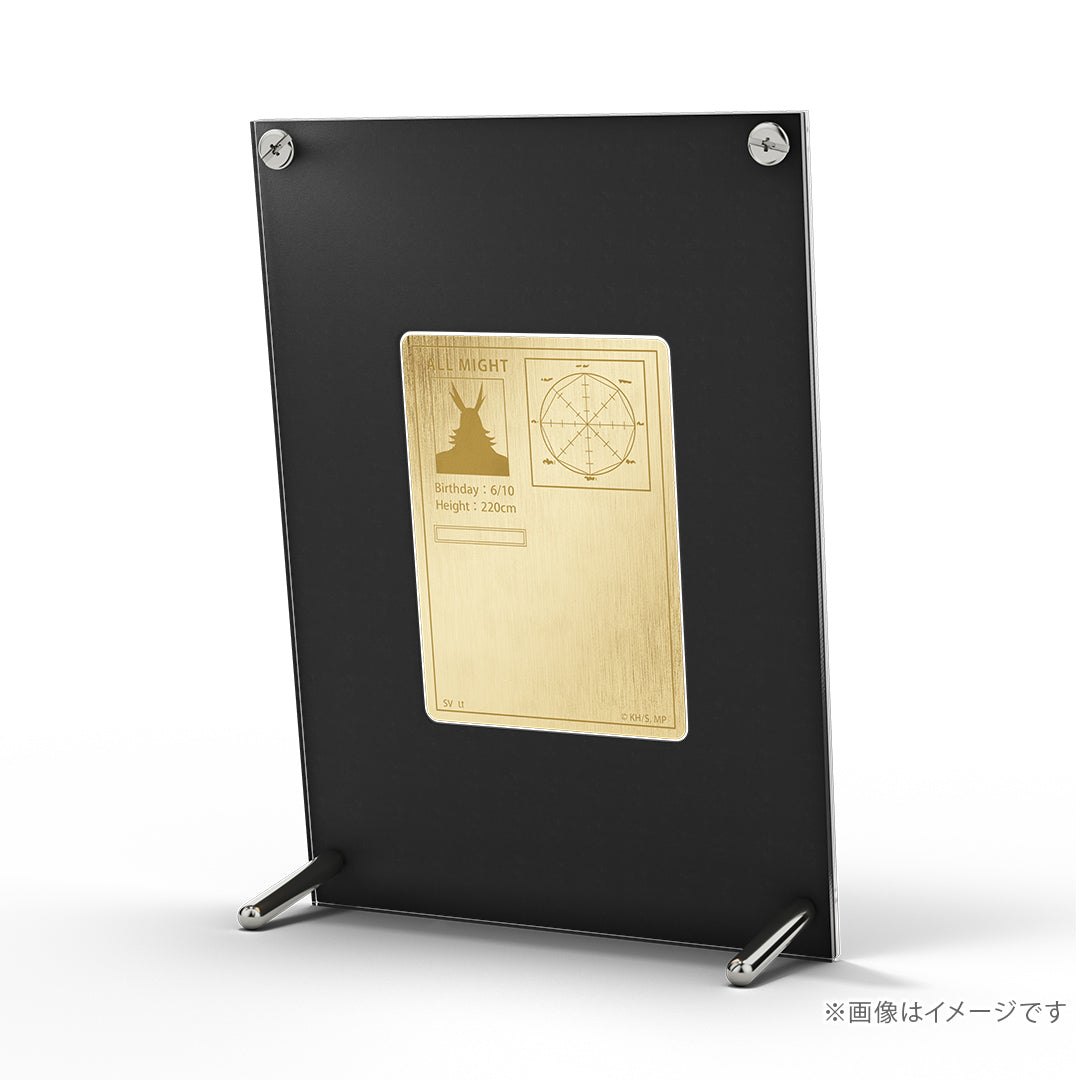 My Hero Academia - All Might Card Silver Yellow Gold Coating