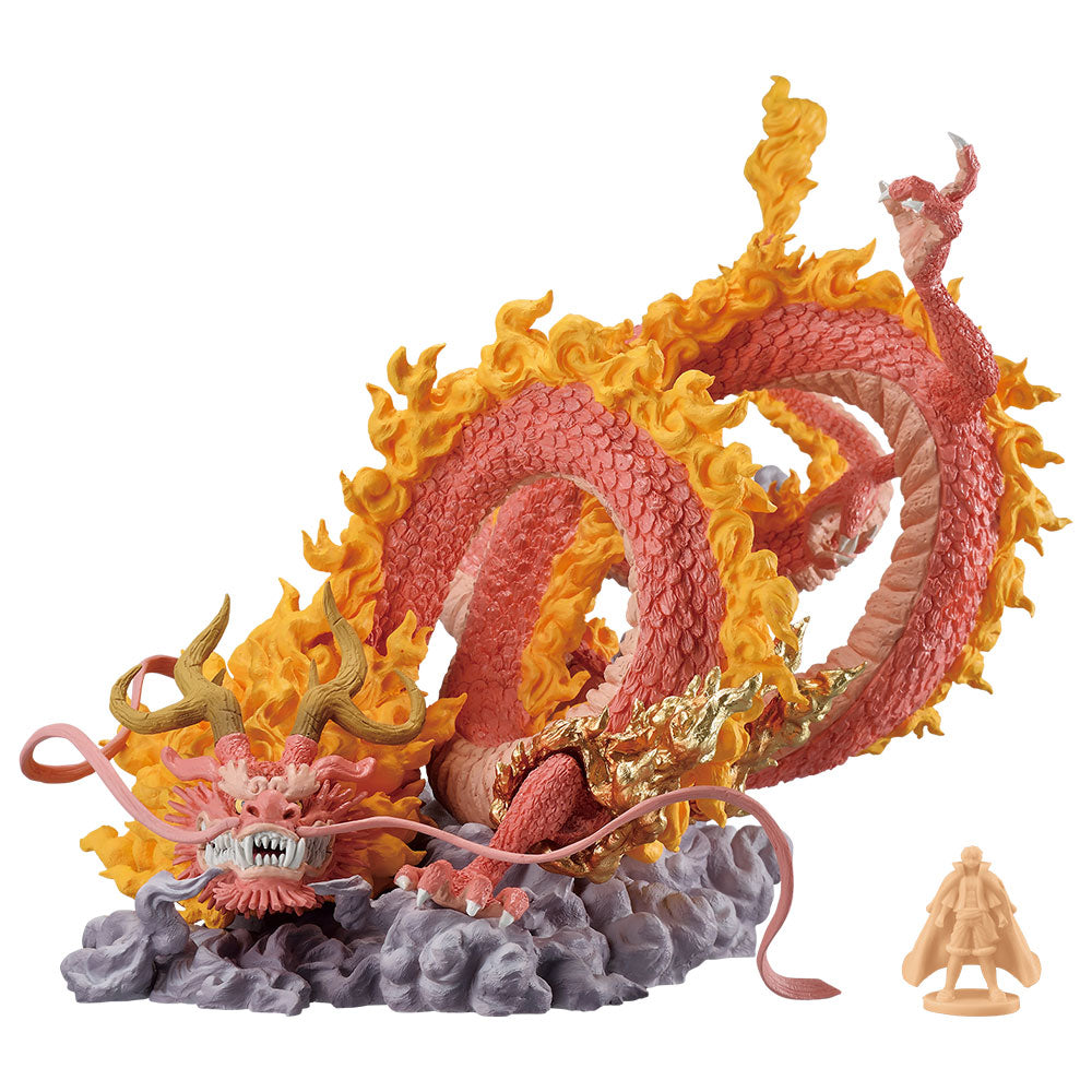 ONE PIECE FIGURE ICHIBAN KUJI EX CHALLENGE! HUNDRED FLOWERS PROFUSION ONIGASHIMA - MOMONOSUKE - DAIRYUU CHANGE - SOUL GOD STATUE - LAST ONE VER.