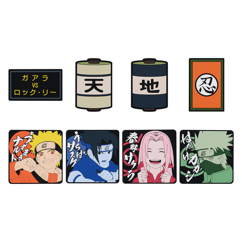 Ichiban Kuji Naruto Chunin Exam Edition - J Prize Rubber Coaster Complete Set of 8 Types