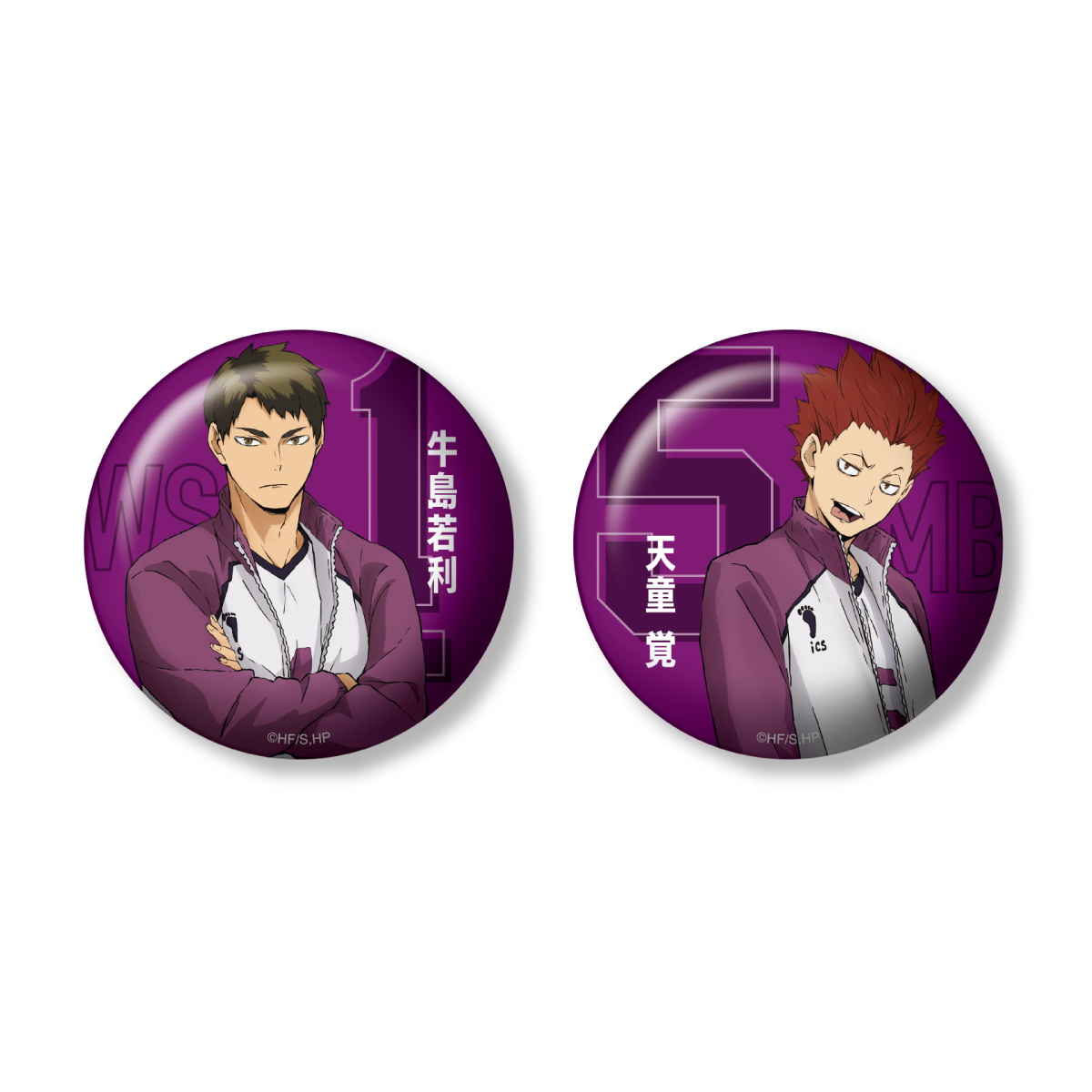 Happy Kuji Haikyu!! - J Prize Can Badge Complete Set of 6 Types