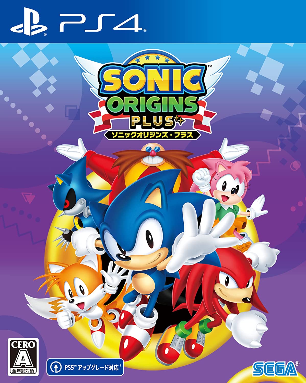 SONIC ORIGINS PLUS DX PACK EBTEN LIMITED PS4 - T-SHIRT - ACRYLIC STAND - TOWEL - COVER - ARTBOOK
