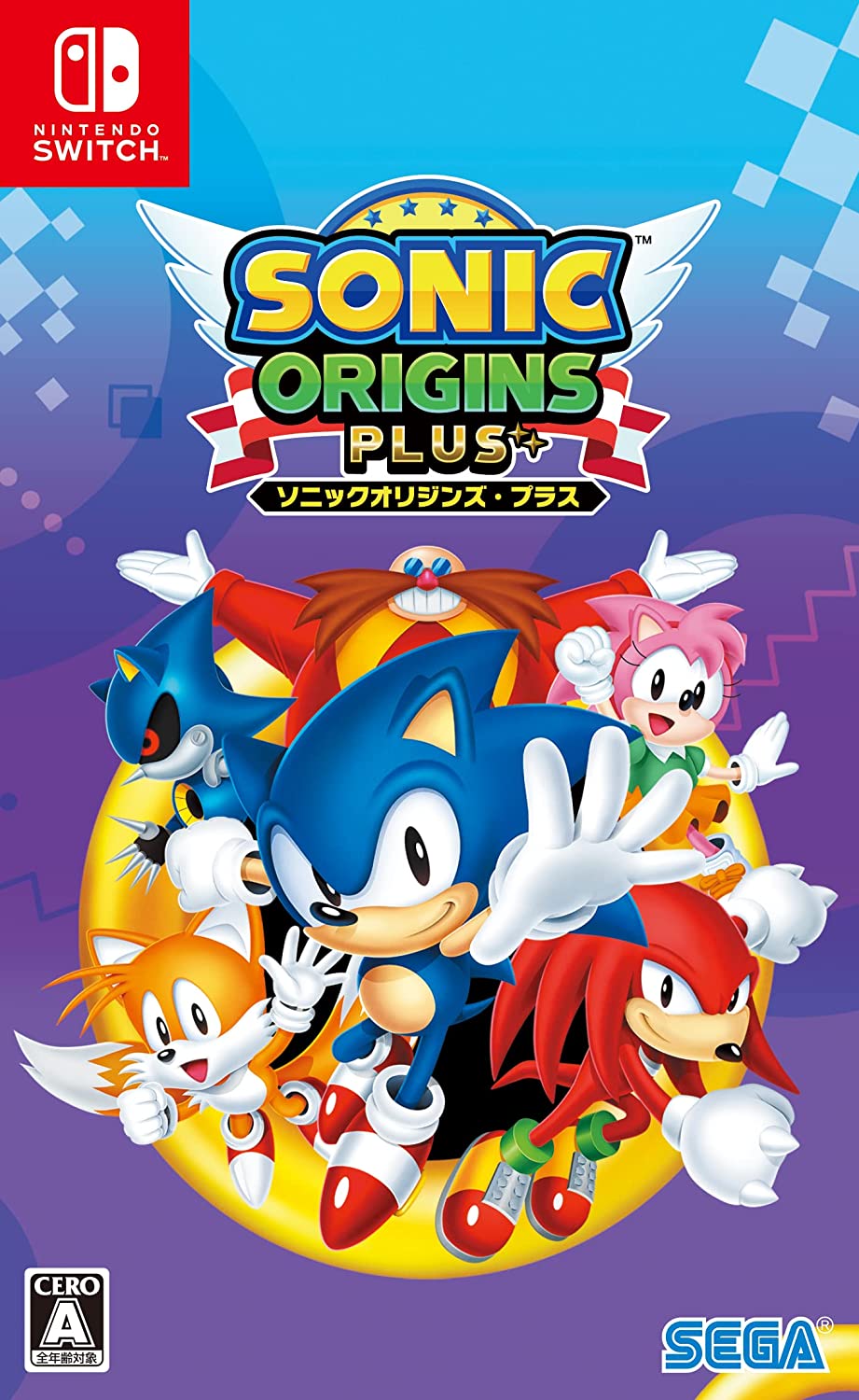 SONIC ORIGINS PLUS DX PACK EBTEN LIMITED SWITCH - T-SHIRT - ACRYLIC STAND - TOWEL - COVER - ARTBOOK