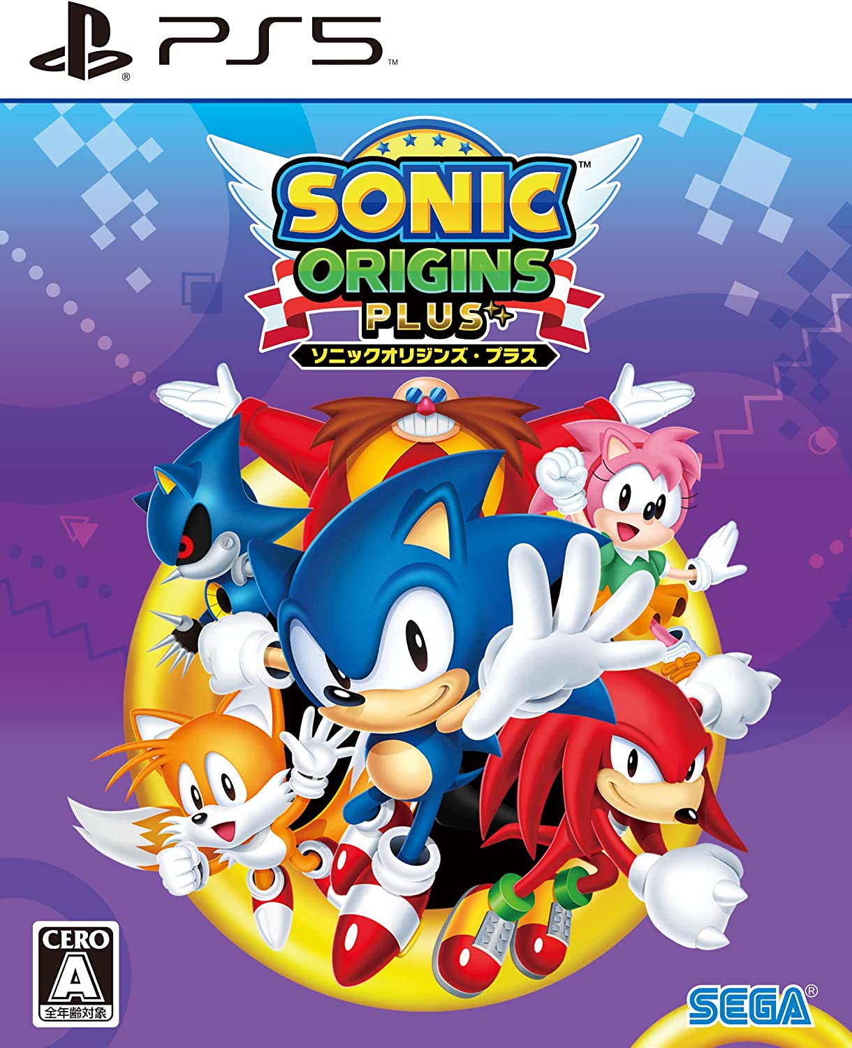 SONIC ORIGINS PLUS DX PACK EBTEN LIMITED PS5 - T-SHIRT - ACRYLIC STAND - TOWEL - COVER - ARTBOOK