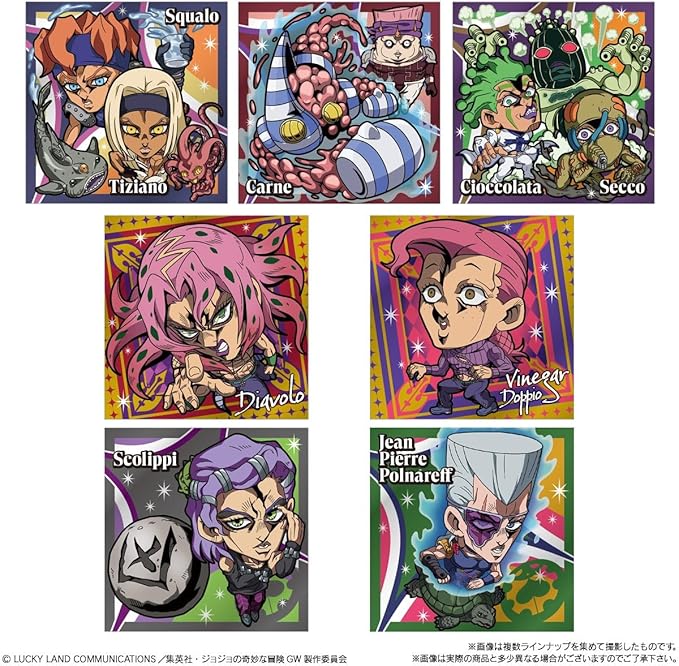 Itajaga JoJo’s Bizarre Adventure Golden Wind Episodio 02 Sticker & Wafer (Box of 20 Pcs)