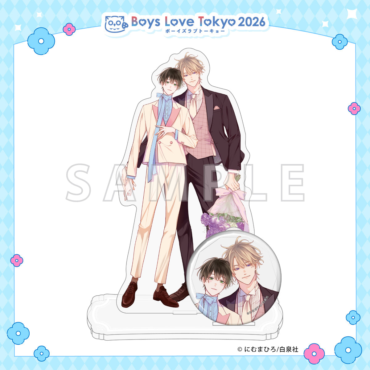 After Midnight Skin - Boys Love Tokyo 2026 Acrylic Stand & Can Badge Set