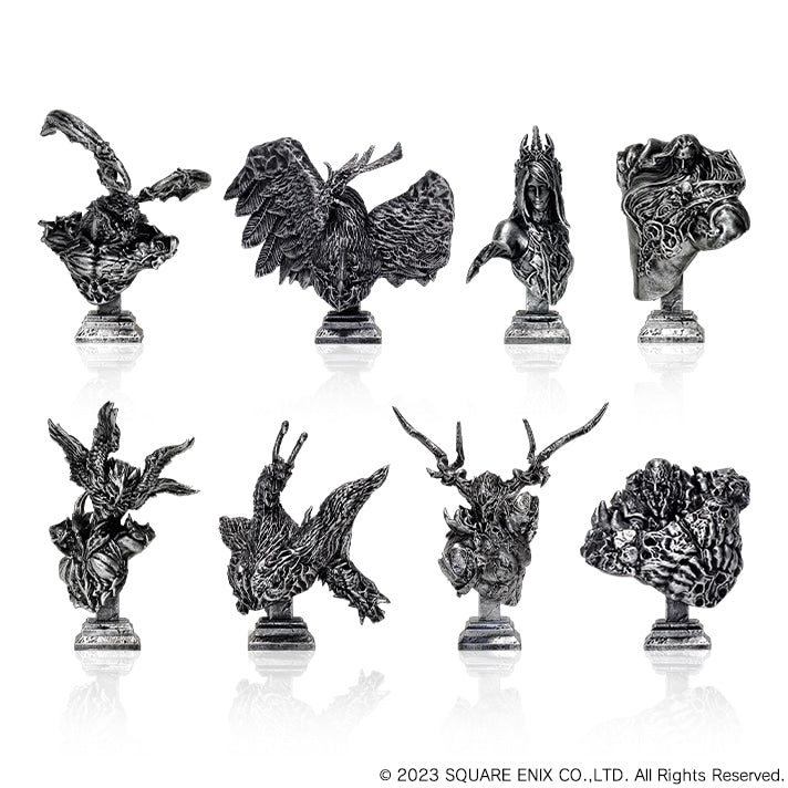 FINAL FANTASY XVI KUJI FIGURE - SUMMONED BEAST BUST FIGURES - FULL SET 8 PCs - (B)