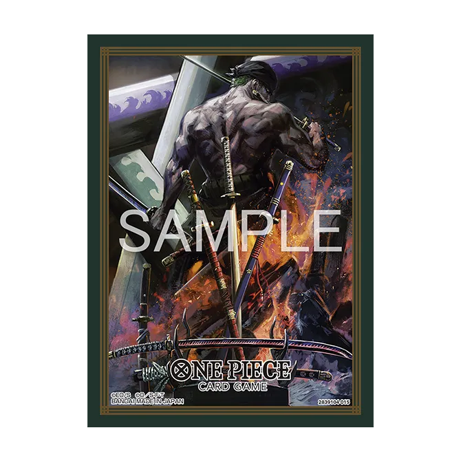 zoro card sleeves ONE PIECE TCG Sleeves: Zoro Leader Sleeves X60pcs