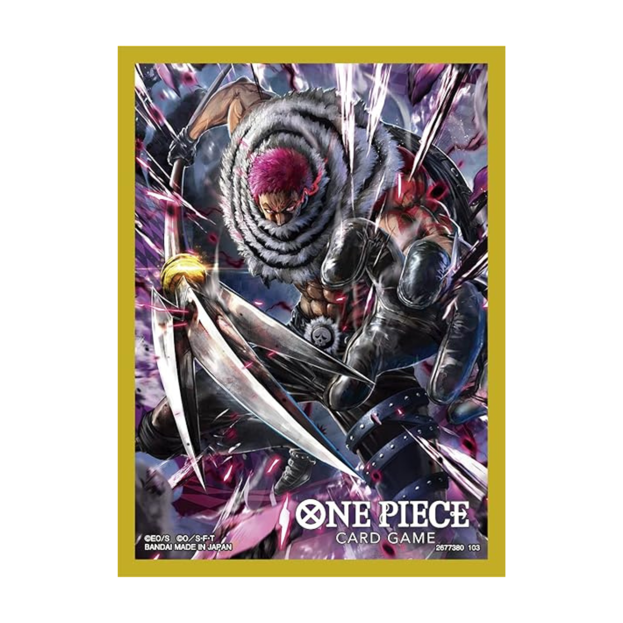 BANDAI ONE PIECE CARD GAME OFFICIAL CARD SLEEVES 3 - CHARLOTTE KATAKURI BANDAI ONE PIECE CARD GAME OFFICIAL CARD SLEEVES 3 - CHARLOTTE KATAKURI