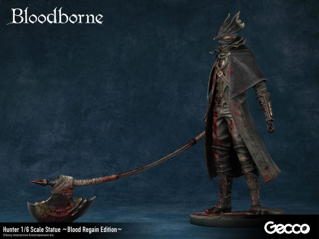 Bloodborne Gecco - Hunter 1/6 Scale Statue Blood Regain Edition