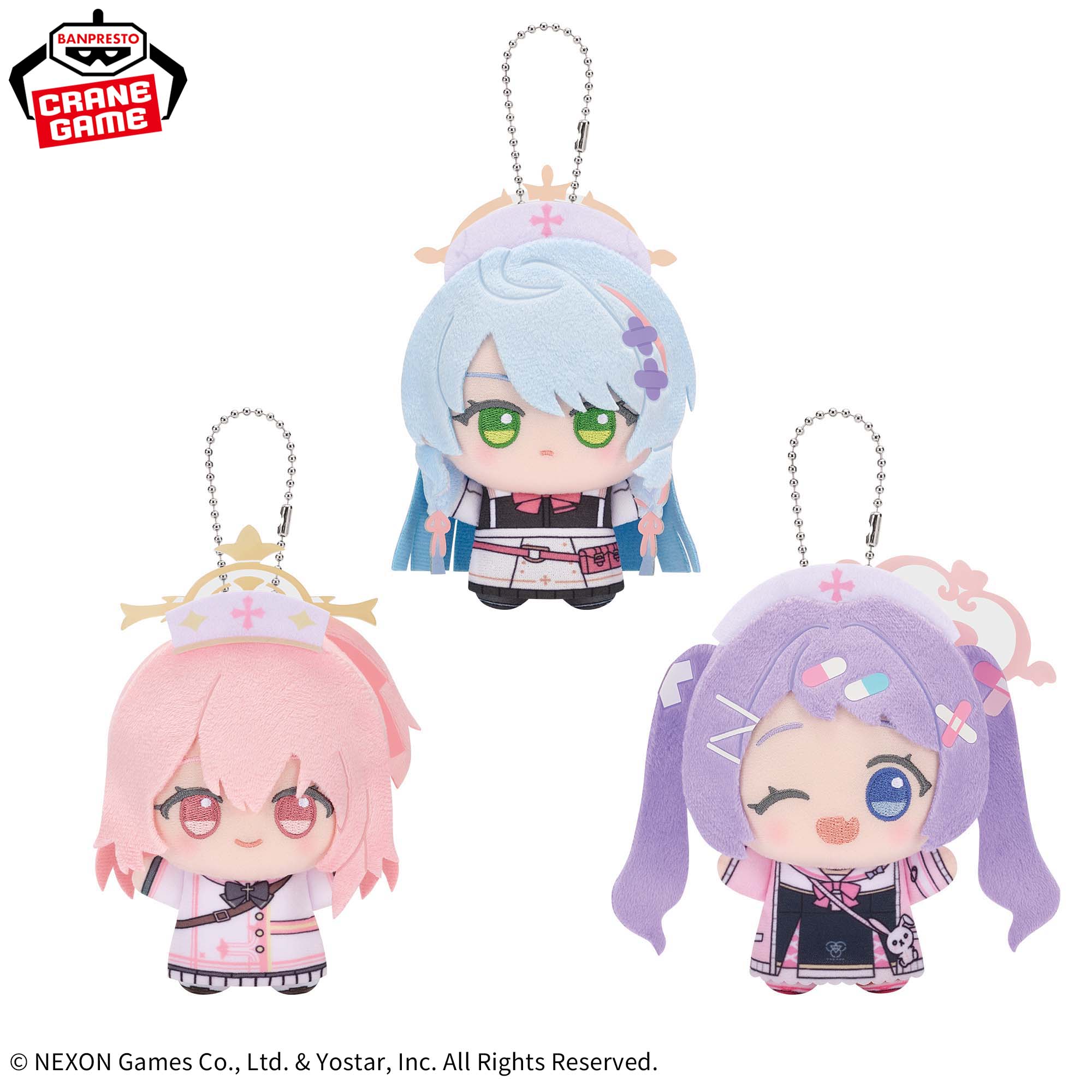 Blue Archive Chibigurumi - The Rescue Knights Complete Set of 3 Types