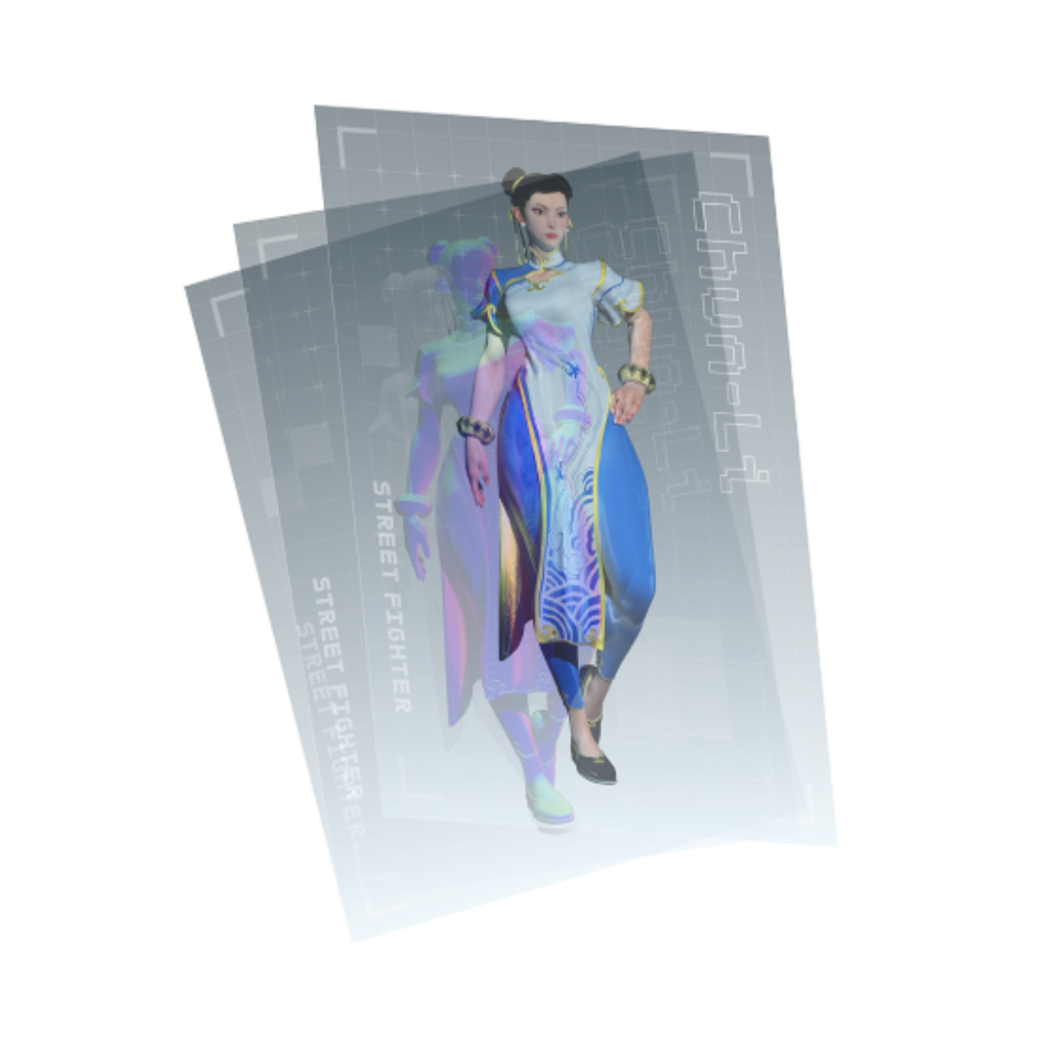 Capcom Creation Moving Hearts Across The Globe Tokyo Exhibition - Street Fighter Chun-Li Lenticular Postcard