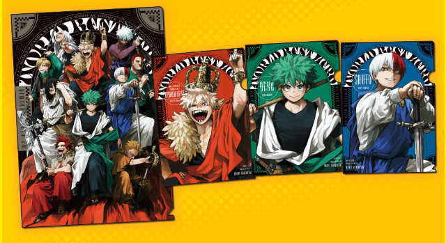 My Hero Academia x Saikyo Jump Gasha Station Exclusive - A4 Clear File New Top Ten