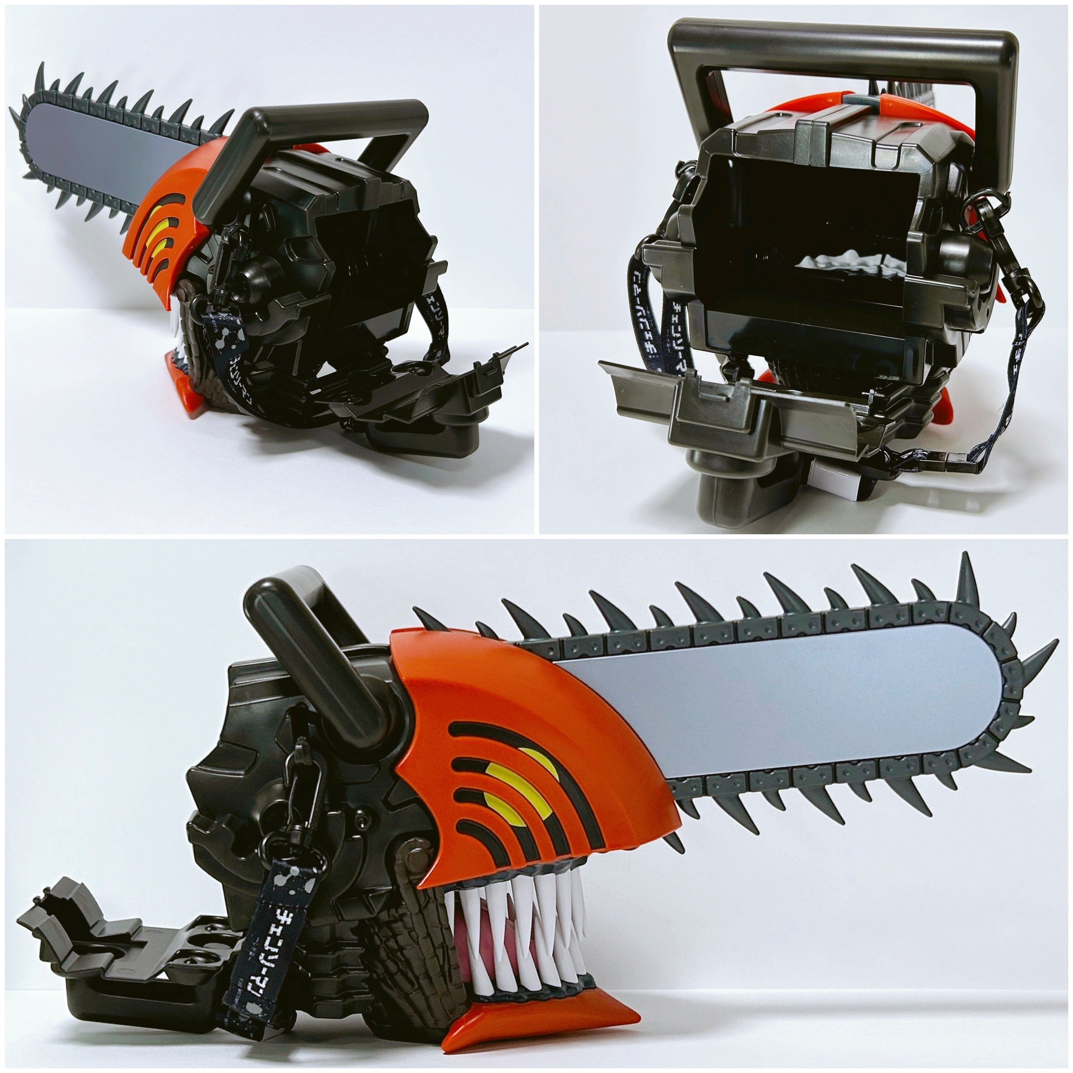Chainsaw Man head-shaped popcorn box