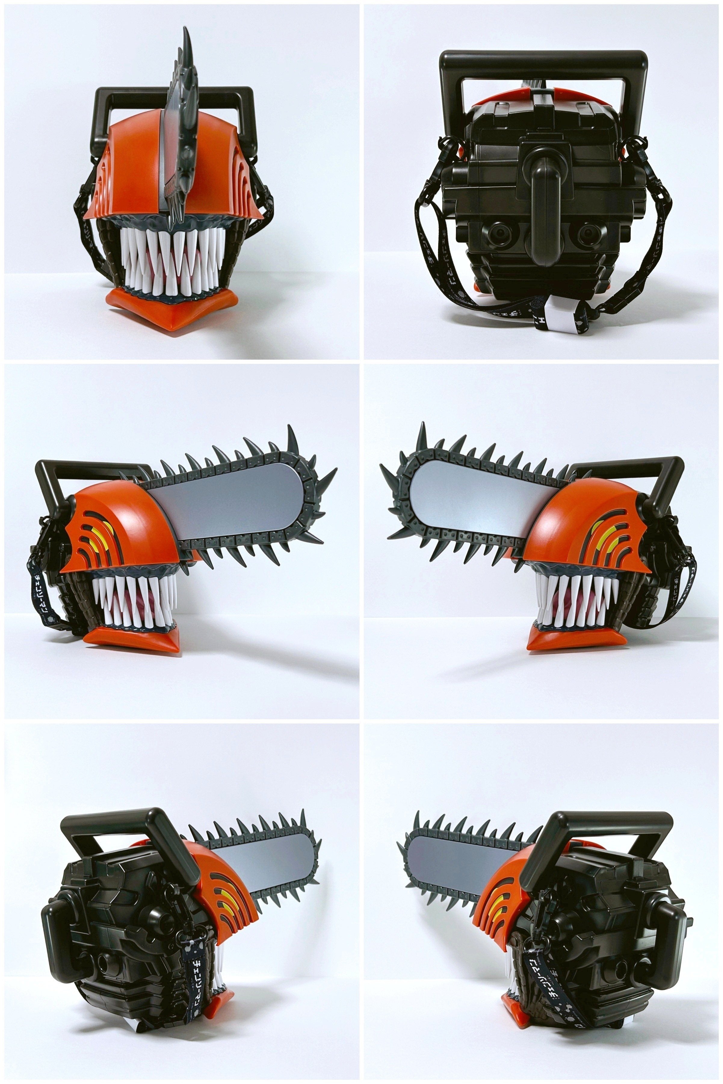 Chainsaw Man head-shaped popcorn box