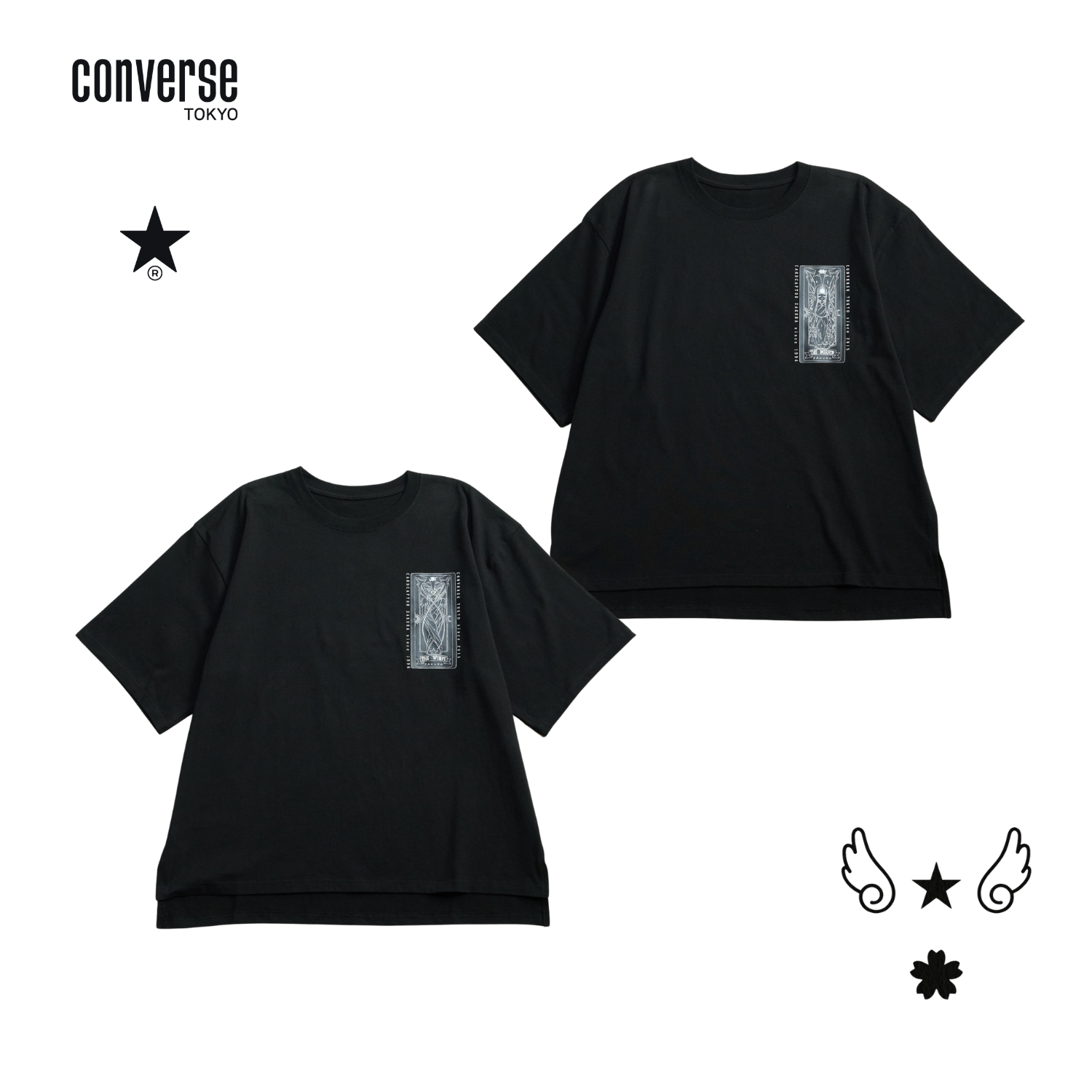 CONVERSE TOKYO × CLANE コラボTシャツ 美品 CONVERSE TOKYO×CLANE - CONVERSE TOKYO×CLANE LOGO T-SHIRT WHITE