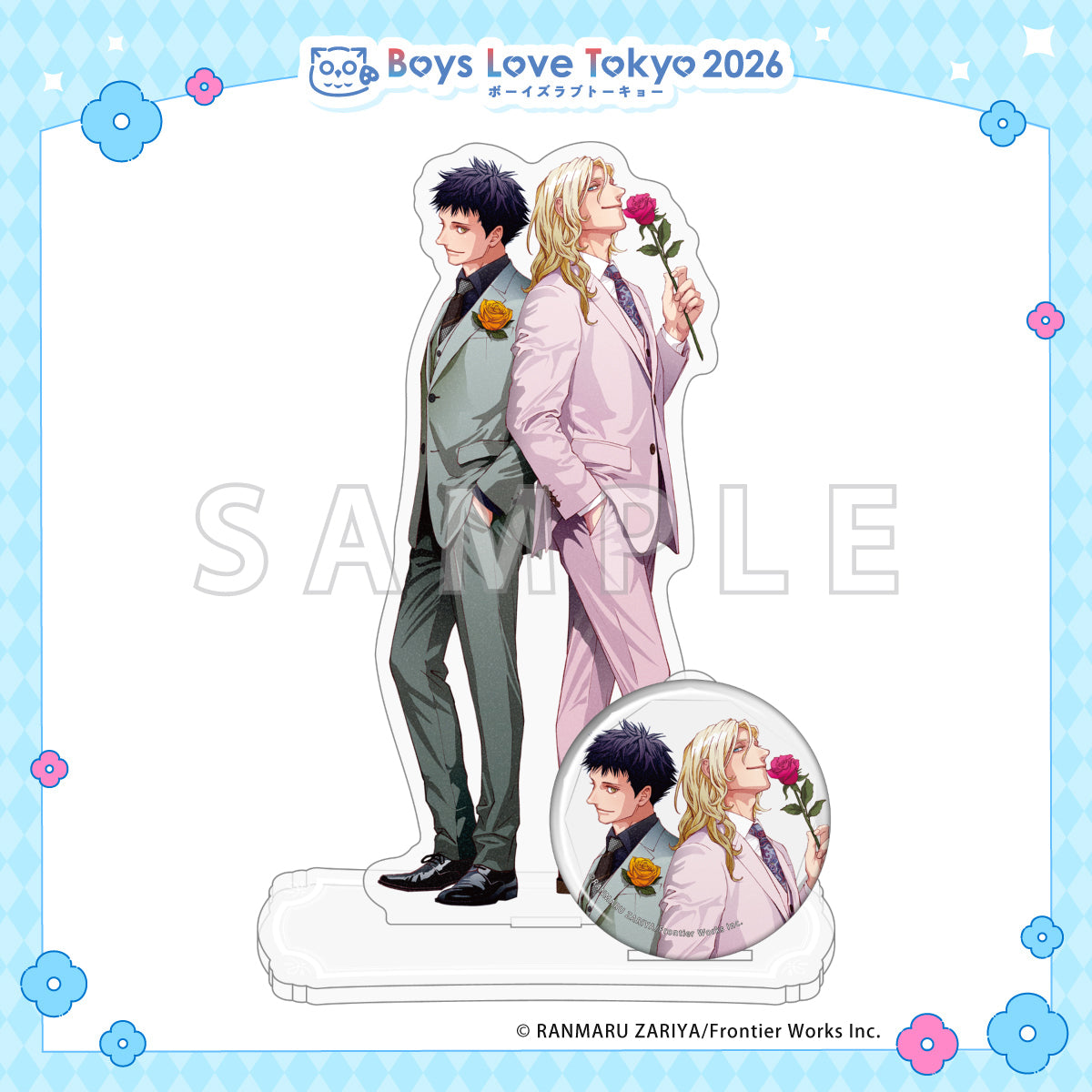 Coyote - Boys Love Tokyo 2026 Acrylic Stand & Can Badge Set