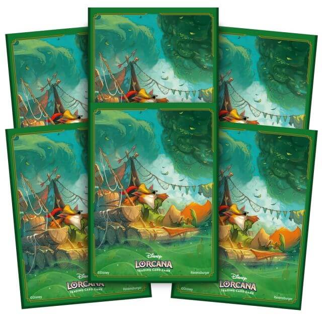 DISNEY LORCANA JAPANESE VERSION OFFICIAL CARD SLEEVE - ROBIN HOOD THE RIGHTEOUS THIEF OF TOMORROW