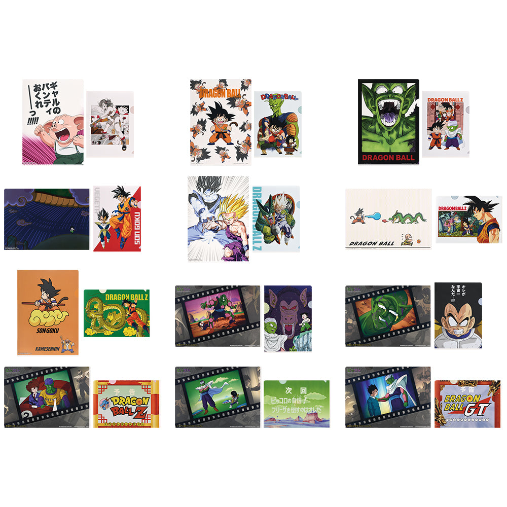 DRAGON BALL ICHIBAN KUJI - DRAGON BALL VS OMNIBUS AMAZING - I PRIZE- CLEAR FILE FULL SET 12 Pcs