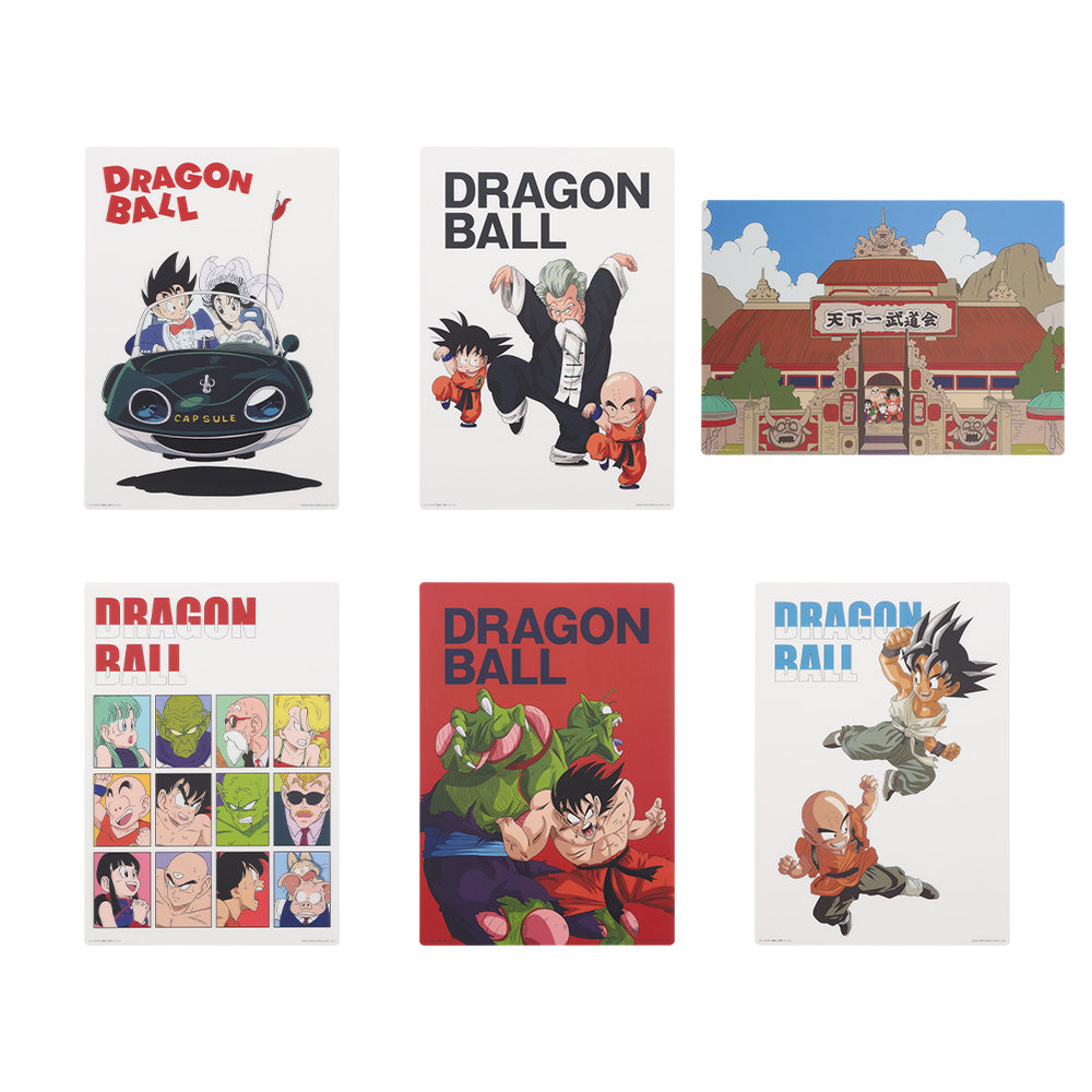 DRAGON BALL ICHIBAN KUJI - EX FIERCE BATTLE!! TENKAICHI BUDOKAI - I PRIZE- VISUAL SHEET FULL SET 6 Pcs