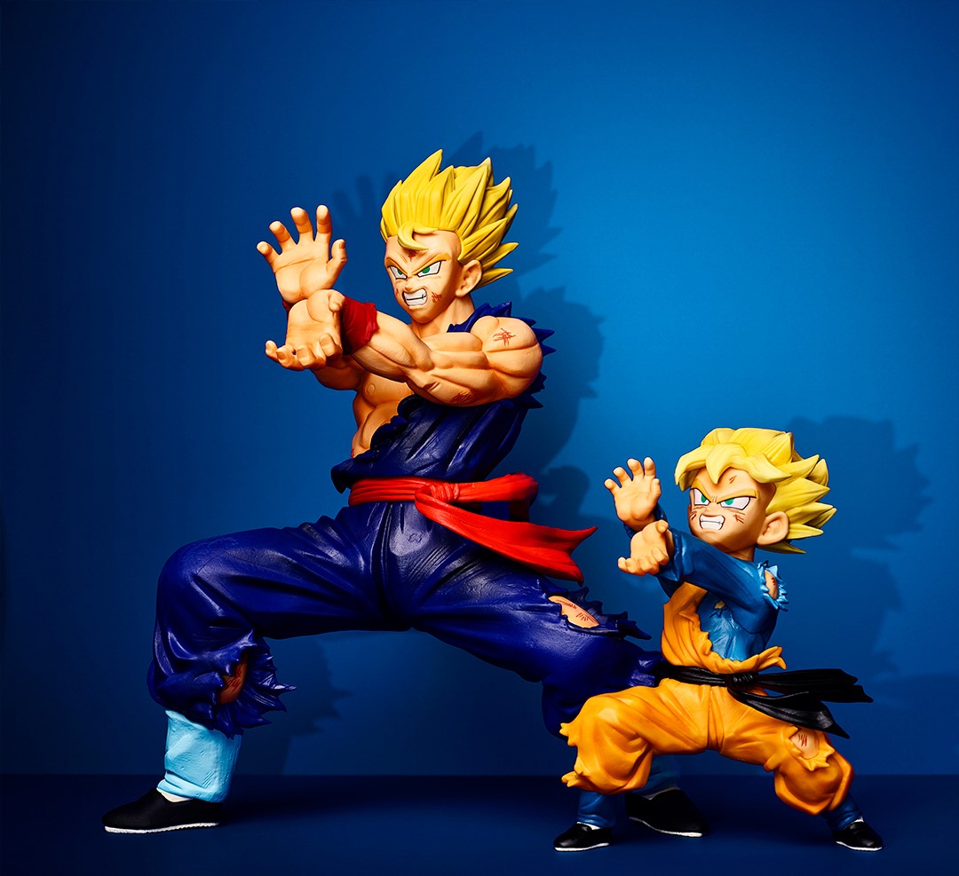 DRAGON BALL Z FIGURE ICHIBAN KUJI HISTORY OF FILM (A+B) SON GOHAN AND SON GOTEN SET