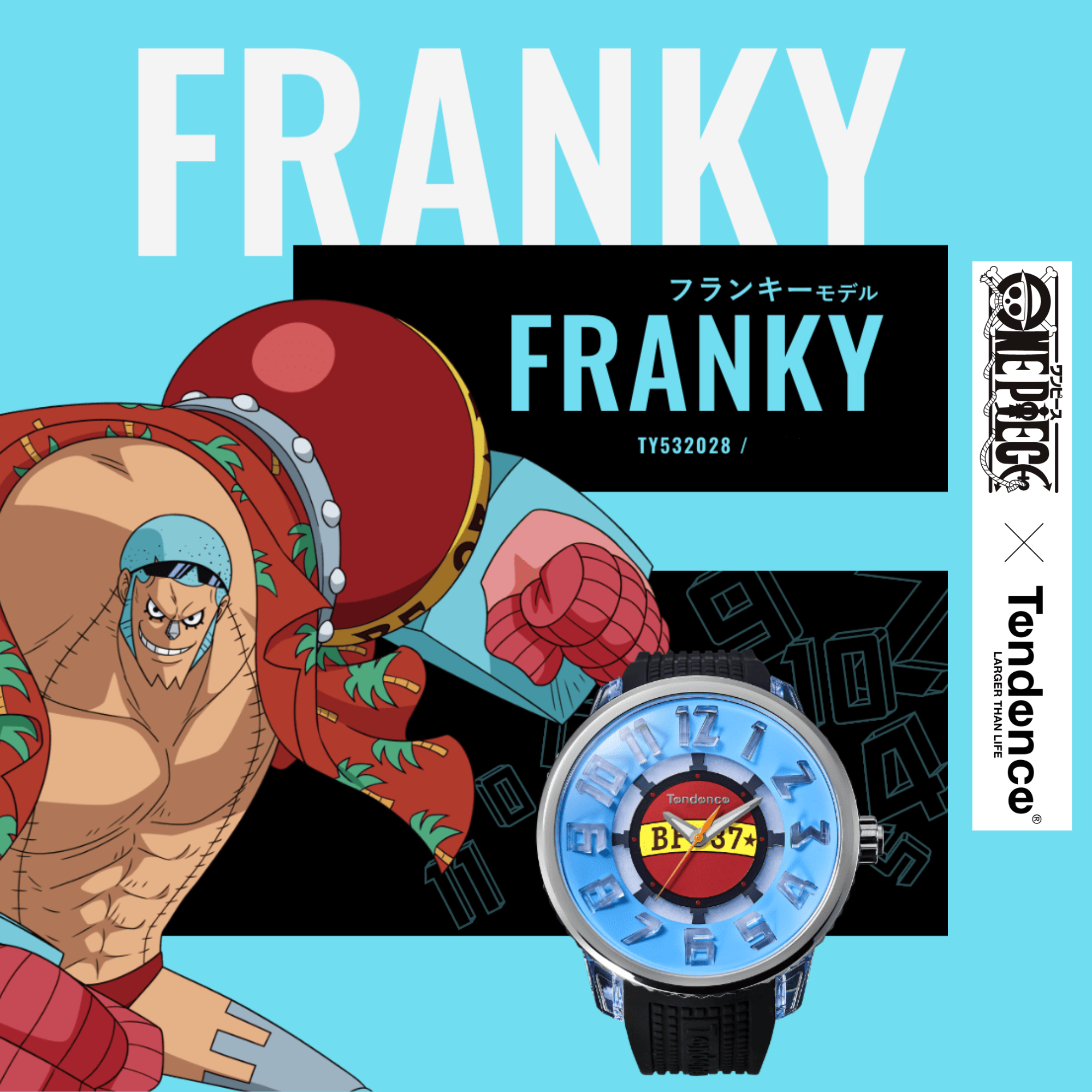 One Piece x Tendence Collaboration Watch - Franky model TY532028