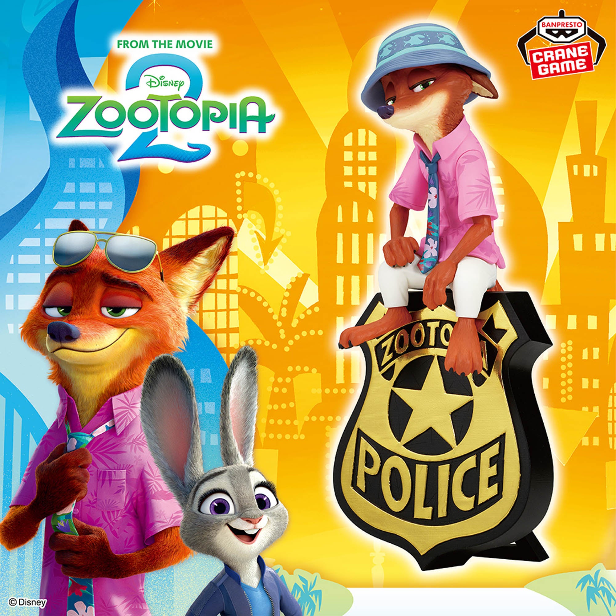 Disney Character Zootopia 2 Monitor Top Figure - Nick Wilde