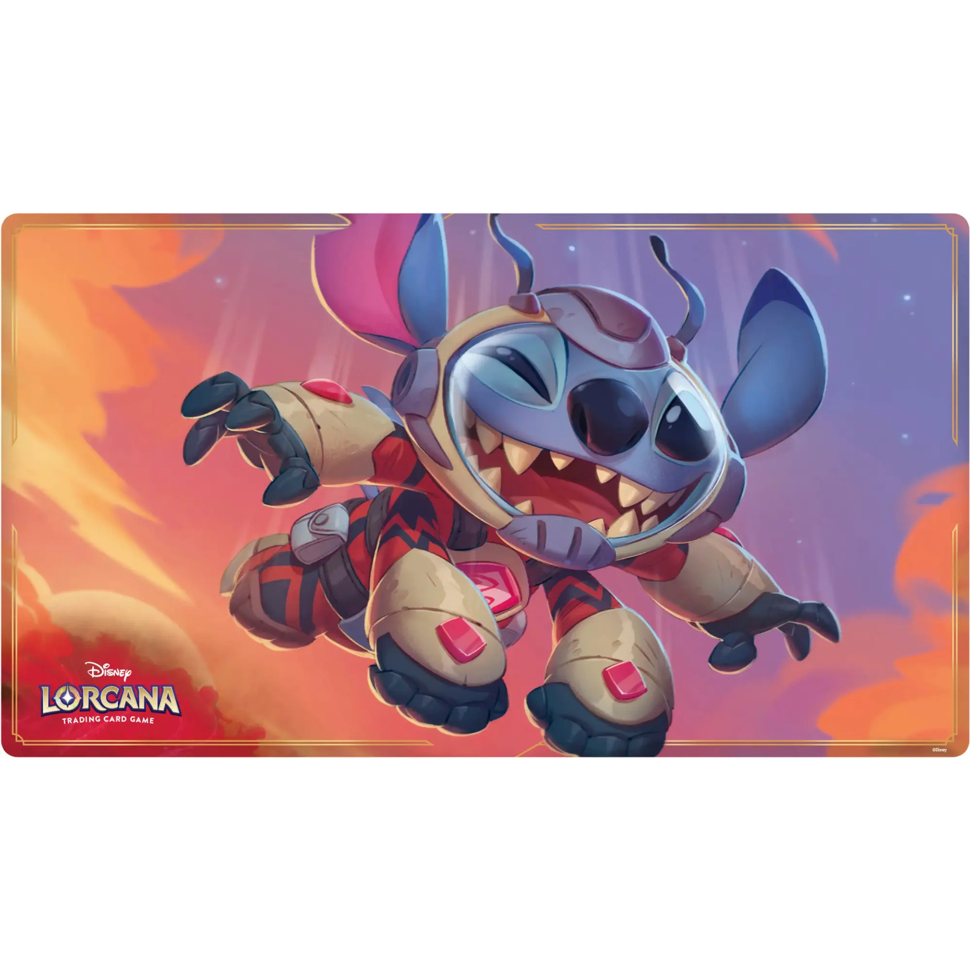 DISNEY LORCANA: INTO THE INKLANDS - JAPANESE VERSION OFFICIAL PLAYMAT STITCH LITTLE ROCKET