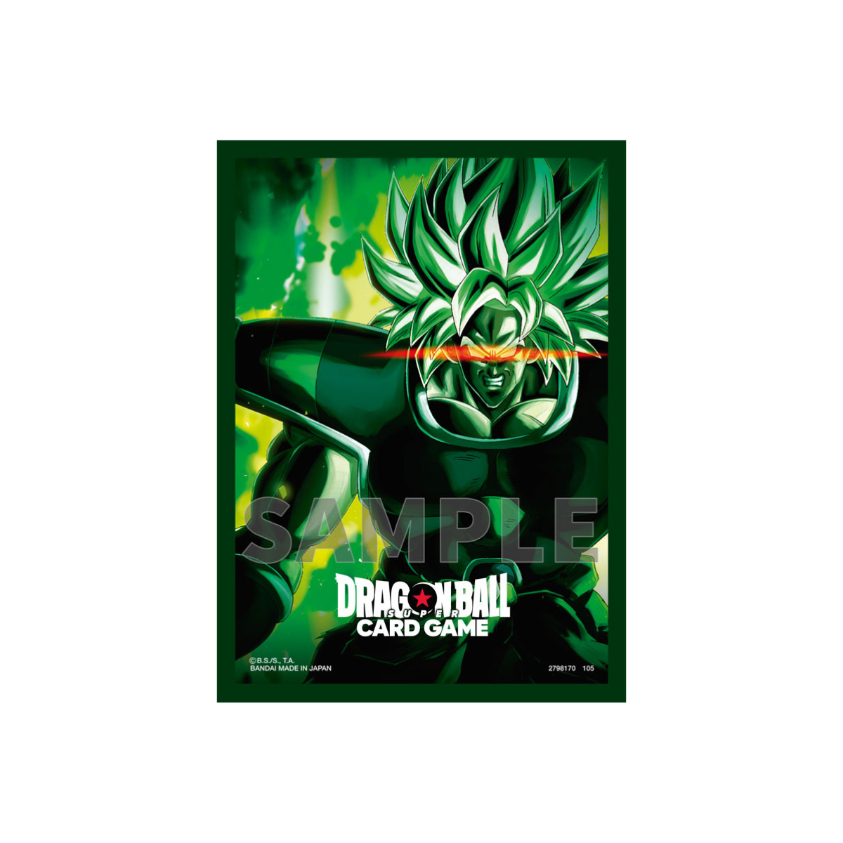 Dragon Ball Super Card Game Fusion World - Official Card Sleeve 02 Standard Broly Type Set of 64 Pcs Dragon Ball Super Card Game Fusion World - Official Card Sleeve 02 Standard Broly Type Set of 64 Pcs
