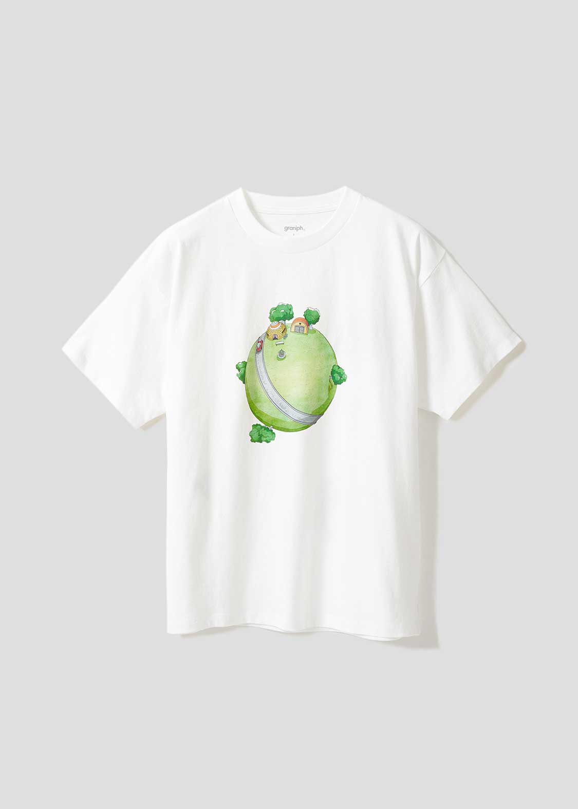 Dragon Ball Z Graniph Collection Collaboration Clothing - 10 times the Earth Big Silhouette T-shirt