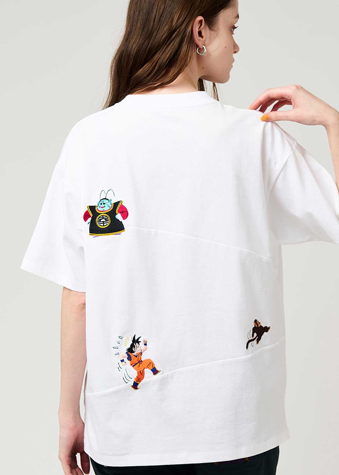 Dragon Ball Z Graniph Collection Collaboration Clothing - 10 times the Earth Big Silhouette T-shirt