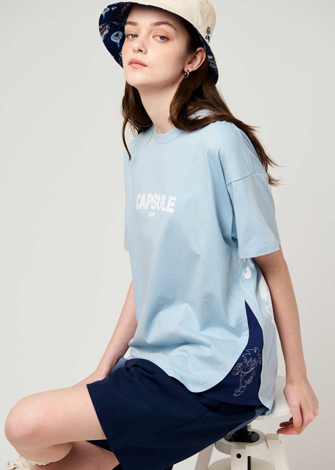 Dragon Ball Z Graniph Collection Collaboration Clothing - 20x gravity Side gusset T-shirt