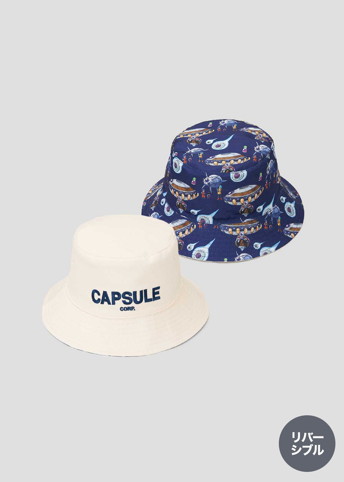 Dragon Ball Z Graniph Collection Collaboration Clothing - Capsule Corporation Reversible Bucket Hat
