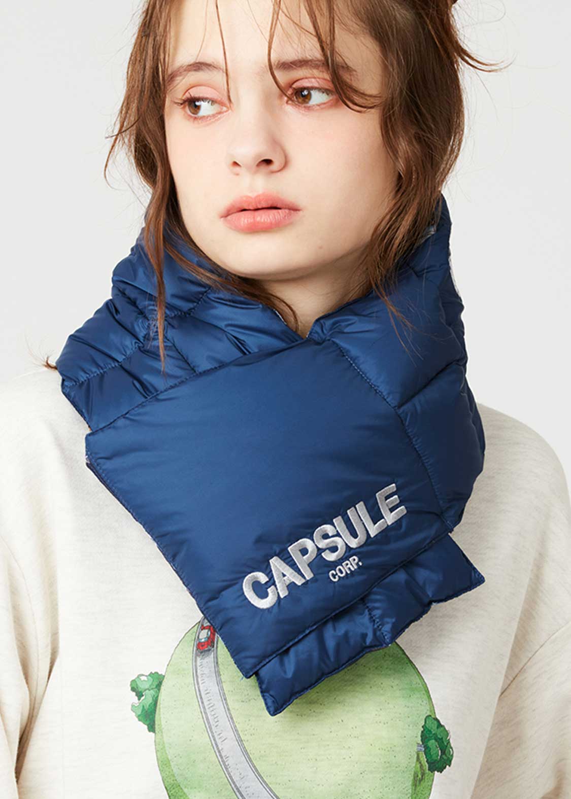 Dragon Ball Z Graniph Collection Collaboration Clothing - Capsule Corporation Reversible down muffler