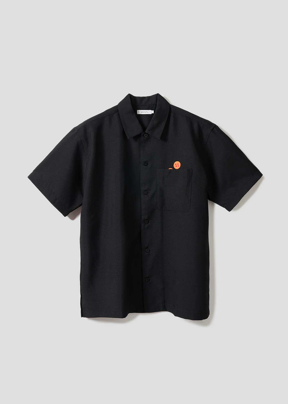 Dragon Ball Z Graniph Collection Collaboration Clothing - DRAGON BALL Logo Big Silhouette Politoro Short Sleeve Shirt