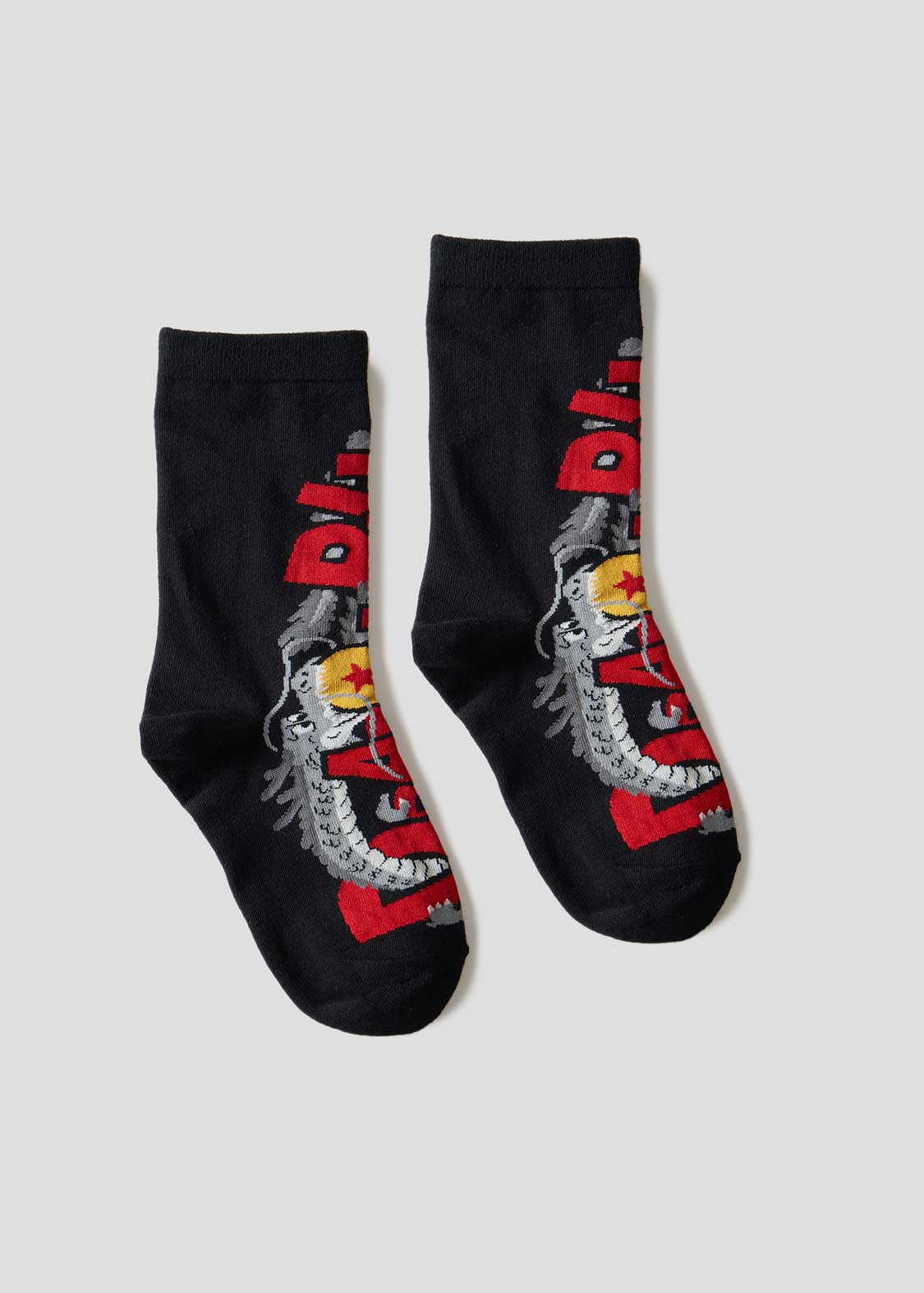 Dragon Ball Z Graniph Collection Collaboration Clothing - DRAGON BALL Logo Middle Socks
