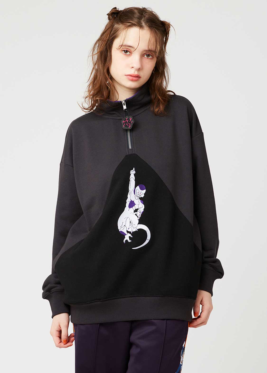 Dragon Ball Z Graniph Collection Collaboration Clothing - Death Ball Fleece Half Zip Sweatshirt