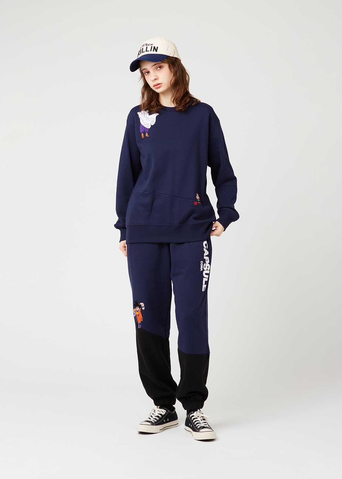 Dragon Ball Z Graniph Collection Collaboration Clothing - Fleece Big Silhouette Sweatshirt